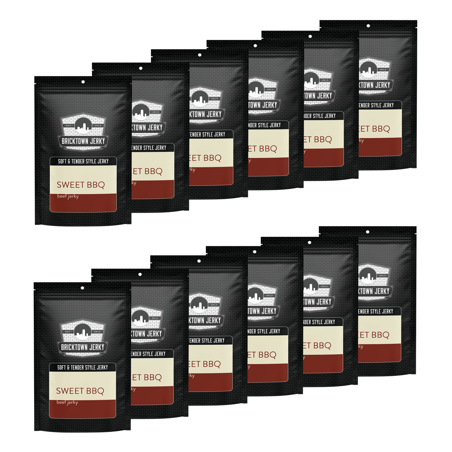 Soft and Tender Style Beef Jerky - Sweet BBQ by Bricktown Jerky