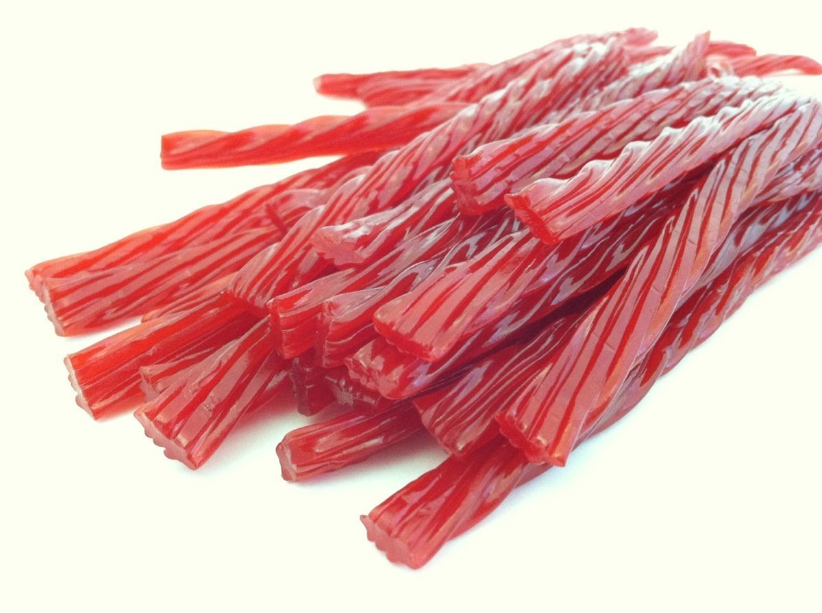 Old Fashioned Licorice Twists - Red Raspberry by Bricktown Confectionary