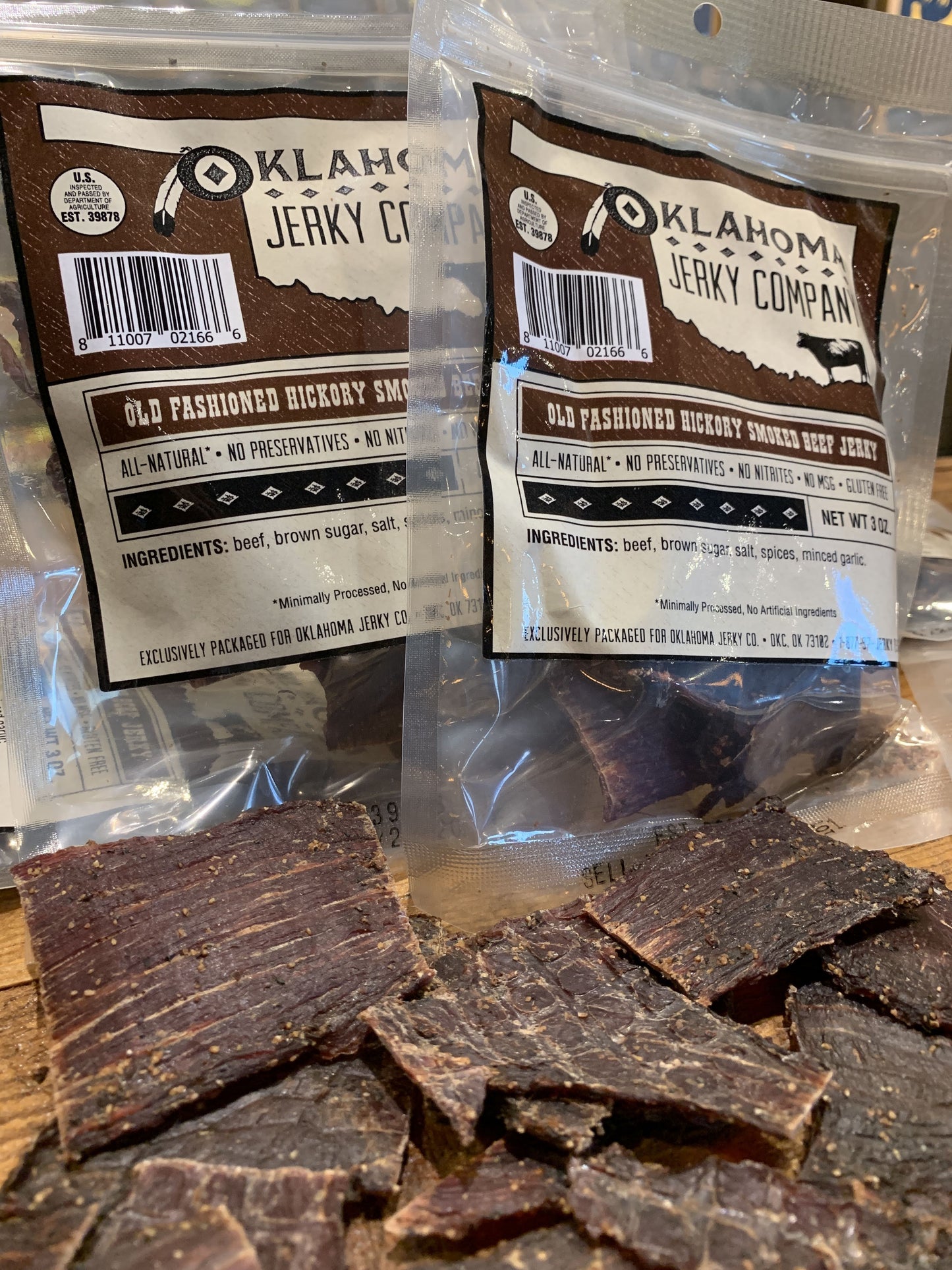 Old Fashioned Style Beef Jerky - Hickory by Oklahoma Jerky Company