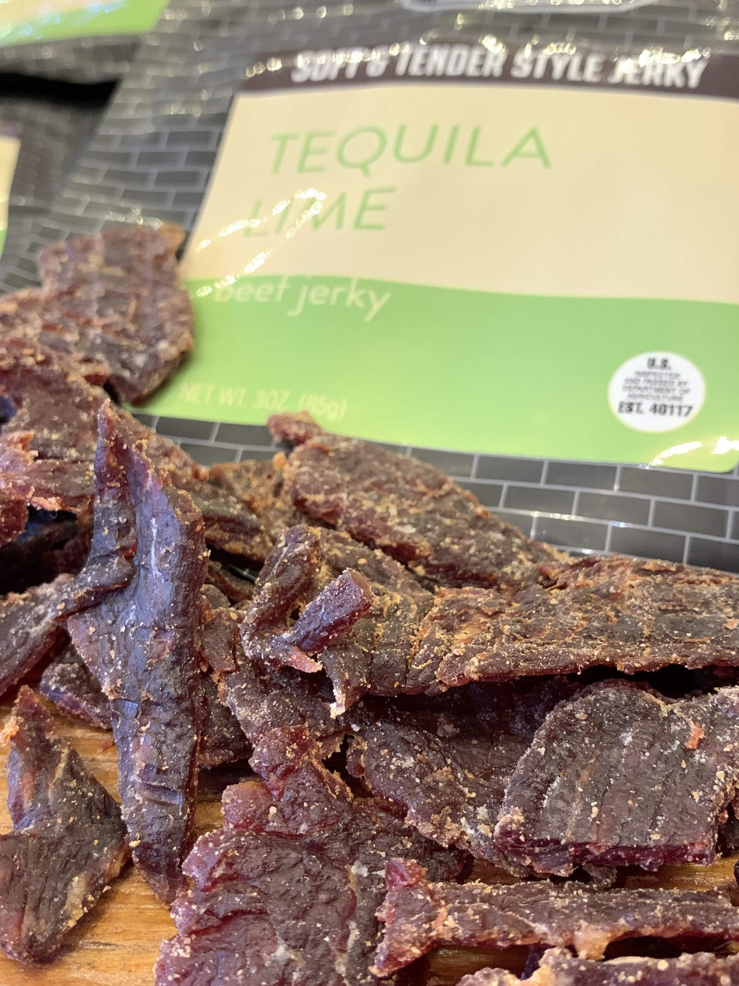 Soft and Tender Style Beef Jerky - Tequila Lime