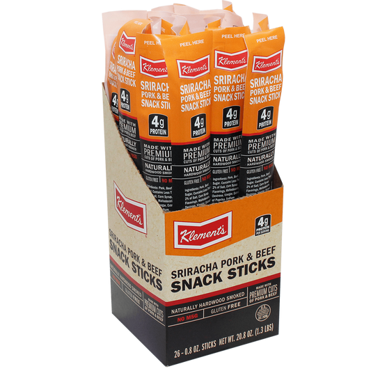 .8 oz. Sriracha Meat Sticks - 52 Count Case