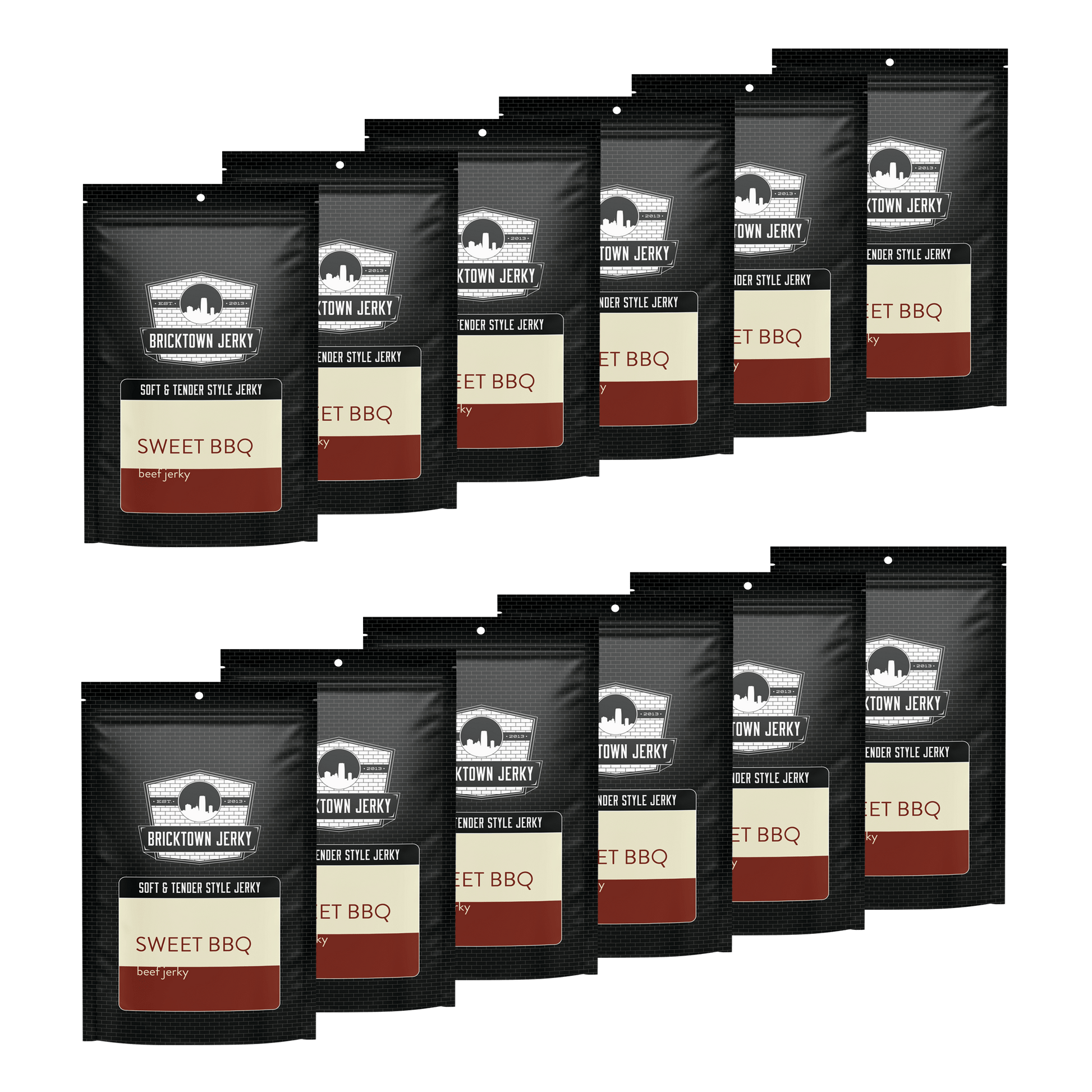 Soft and Tender Style Beef Jerky - Sweet BBQ by Bricktown Jerky