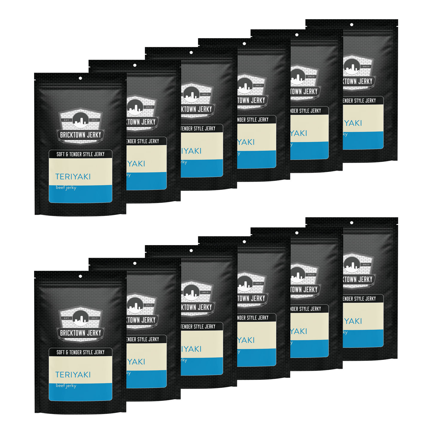 Soft and Tender Style Beef Jerky - Teriyaki by Bricktown Jerky