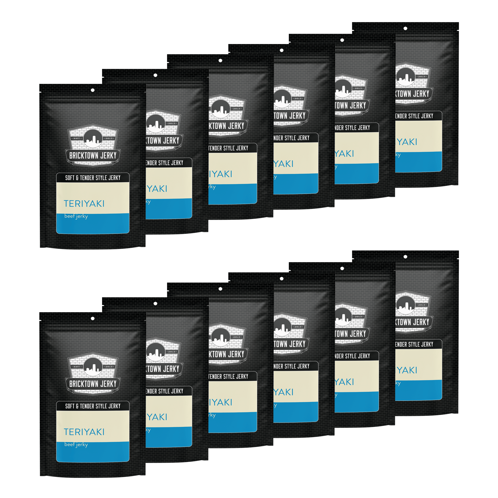 Soft and Tender Style Beef Jerky - Teriyaki by Bricktown Jerky