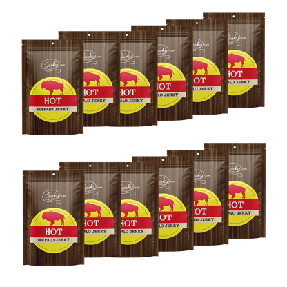 All-Natural Buffalo Jerky - Hot by Jerky.com