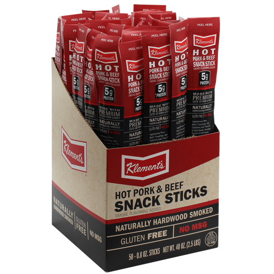 .8 oz. Hot Meat Sticks - 100 Count Case