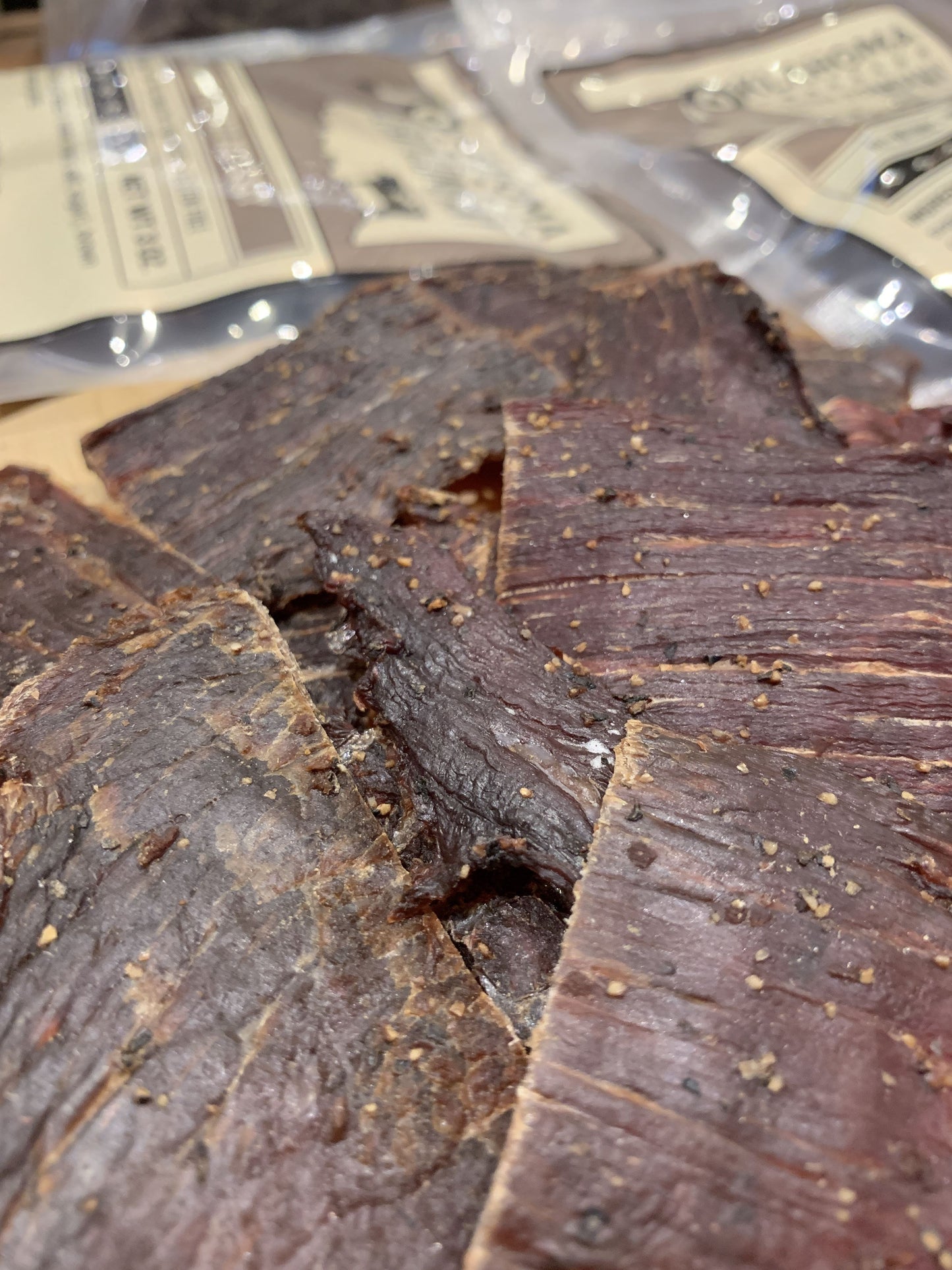 Old Fashioned Style Beef Jerky - Peppered by Oklahoma Jerky Company