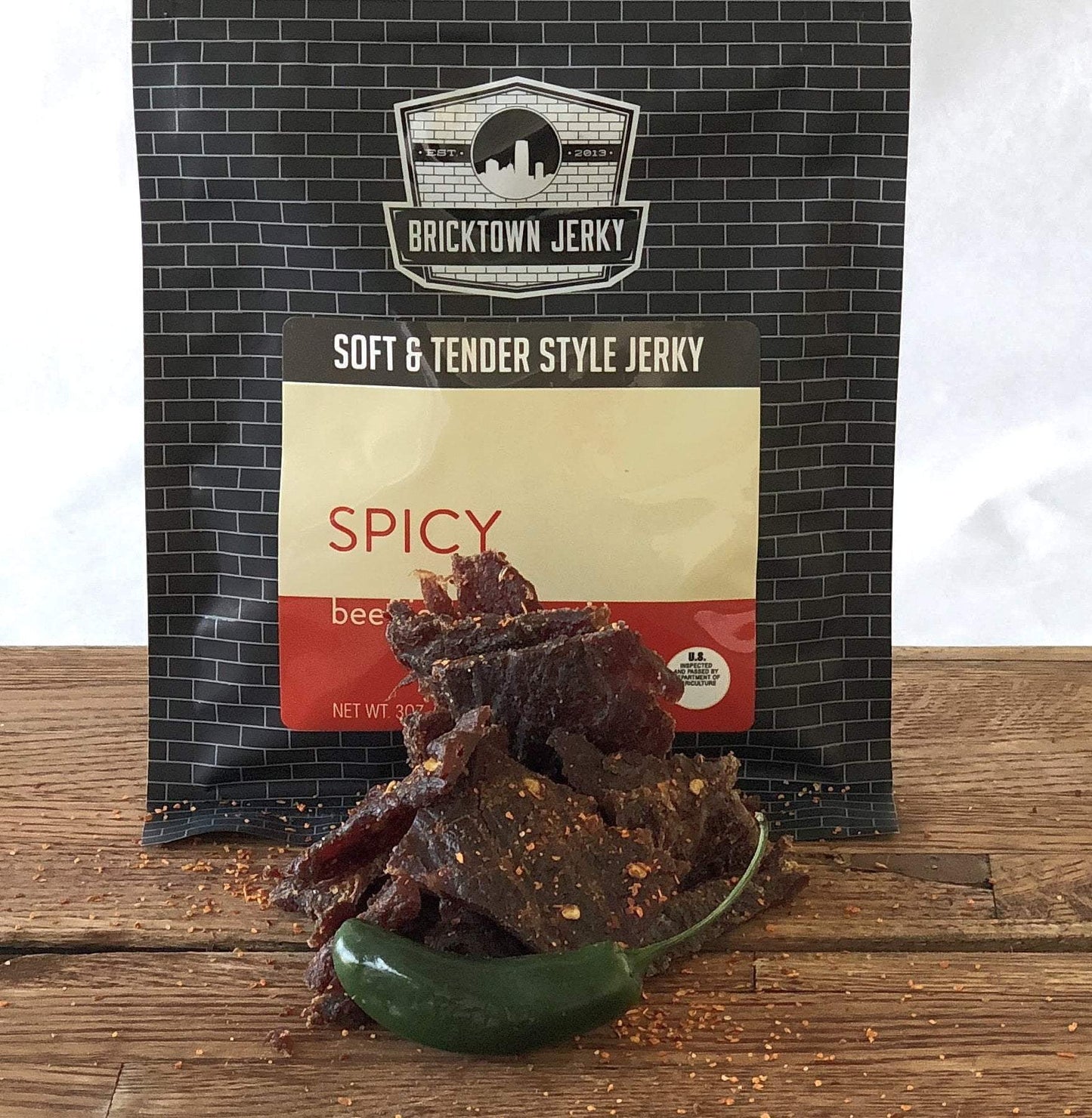 Soft and Tender Style Beef Jerky - Spicy